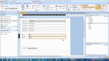 Adding a new Field to a Table and Form in Microsoft Access