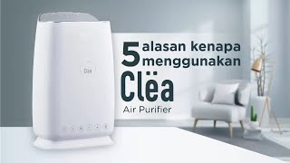 CLEA Air Purifier Air Sterilizer 3 in 1 HEPA Filter + UV Sterilizer + Ion negatif (UVC HEPA 13) Pembersih Penjernih Penyegar Penyaring Udara Ruangan