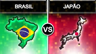 Brasil vs Japão | Comparação de Países