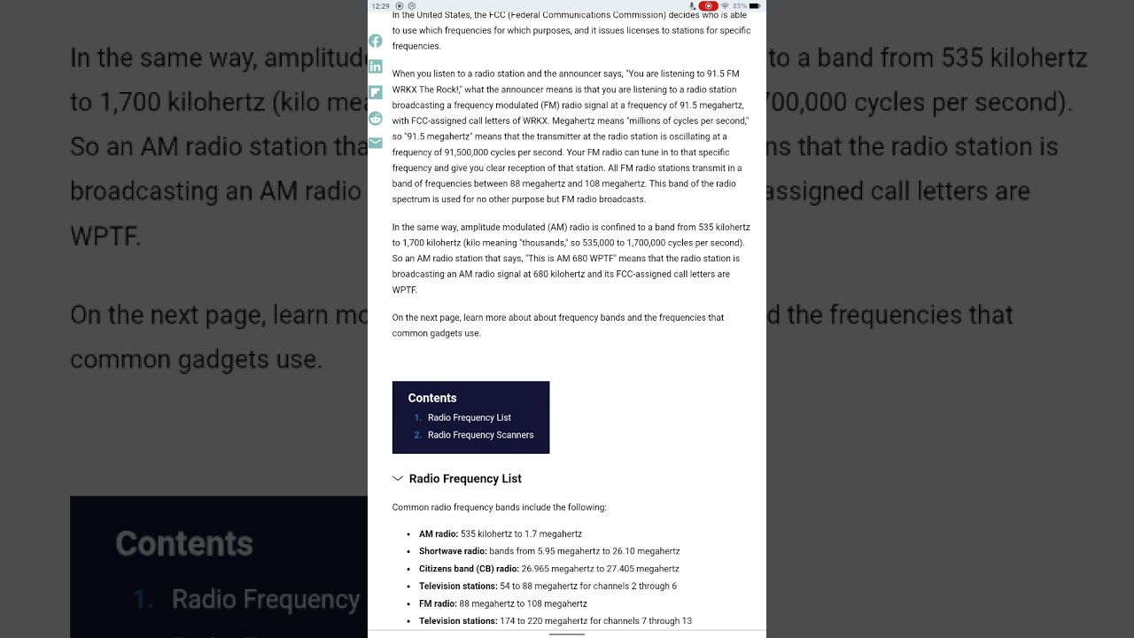 How radio spectrum works A