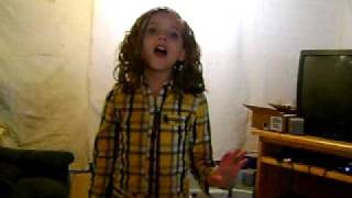 Bailey singing Somewhere Over the Rainbow