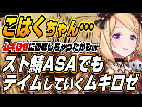 【ホロライブ切り抜き/アキロゼ】引き抜きになっちゃった・・・スト鯖ASAでこはくちゃんをテイムしていくムキロゼ【秋雪こはく】
