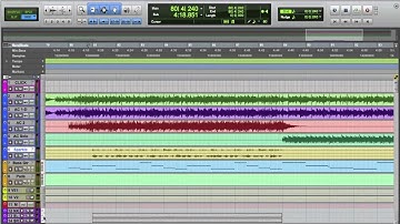 Pro Tools Lesson #1 - "Utilizing All The Different Tracks" - Part 2 of 2