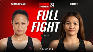 Full Fight l Somratsamee Manop Muay Thai Gym vs Mayree Khongsittha Muay Thai I RWS