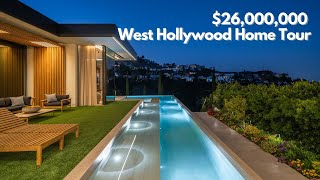 Inside Tour of an ASTONISHING $26M West Hollywood Luxury Home with Amazing Views! | Home Tour