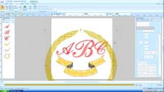 Brother PE Design Next: Monogram text (Lesson 15)