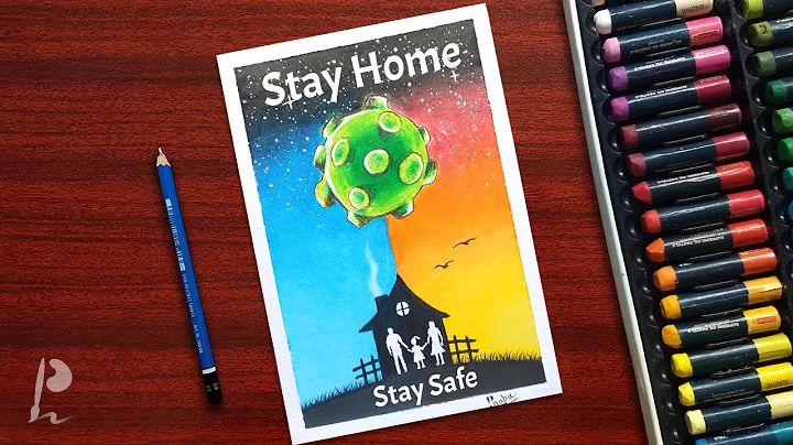 Stay Home Stay Safe - Coronavirus Awareness Drawing with Oil Pastels | PrabuDbz Art