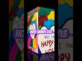 Holi Card #holi #diy #drawing #explore #colors #exploremore #youtubeshorts #youtube #youtuber #cards