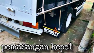 pemasangan kepet 🔛sambungan slebor penutup lumpur #kepettruk