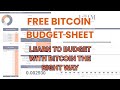 Journey to 1 Bitcoin - Bitcoin Budget Template Tutorial