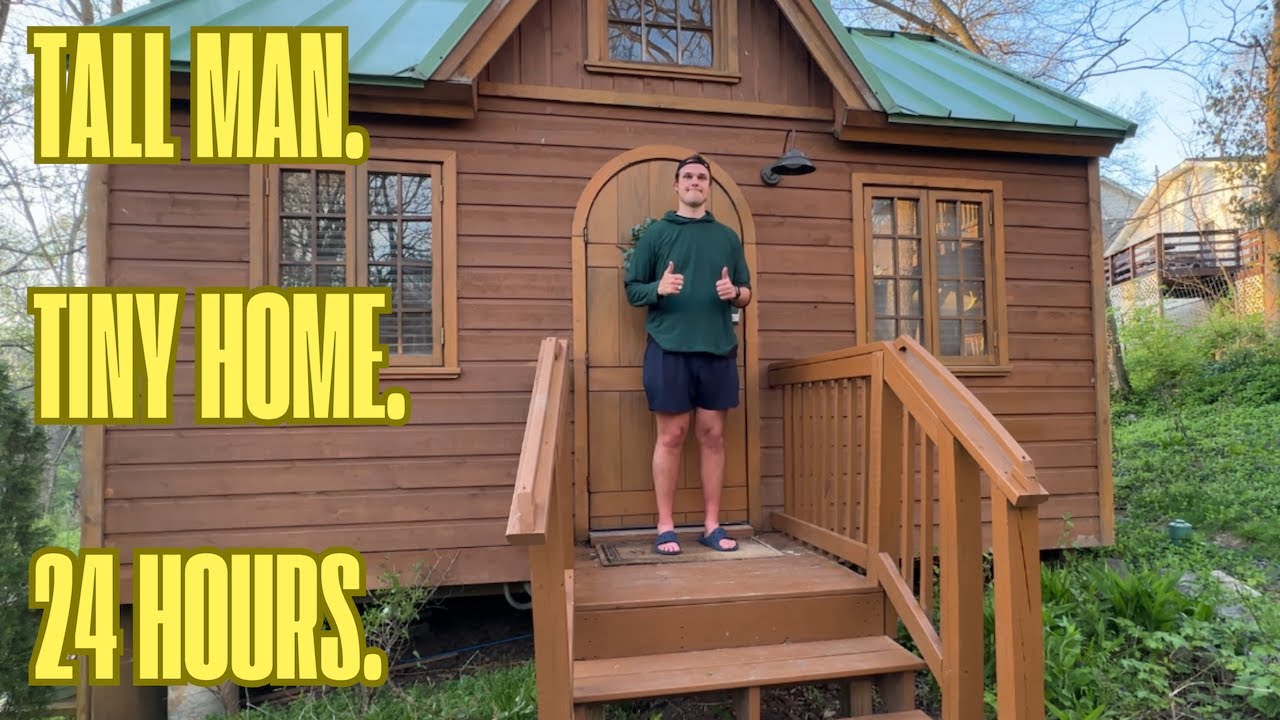 Can I Survive The Tiniest Tiny Home In Tennessee for 24 Hours?! | Level Up