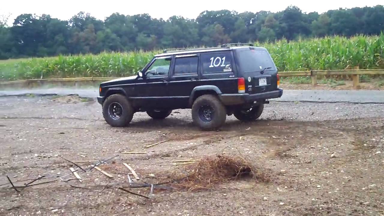 Jeep Cherokee 4.0L Donut in Dirt YouTube