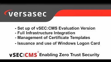 Setting up vSEC:CMS Evaluation Version