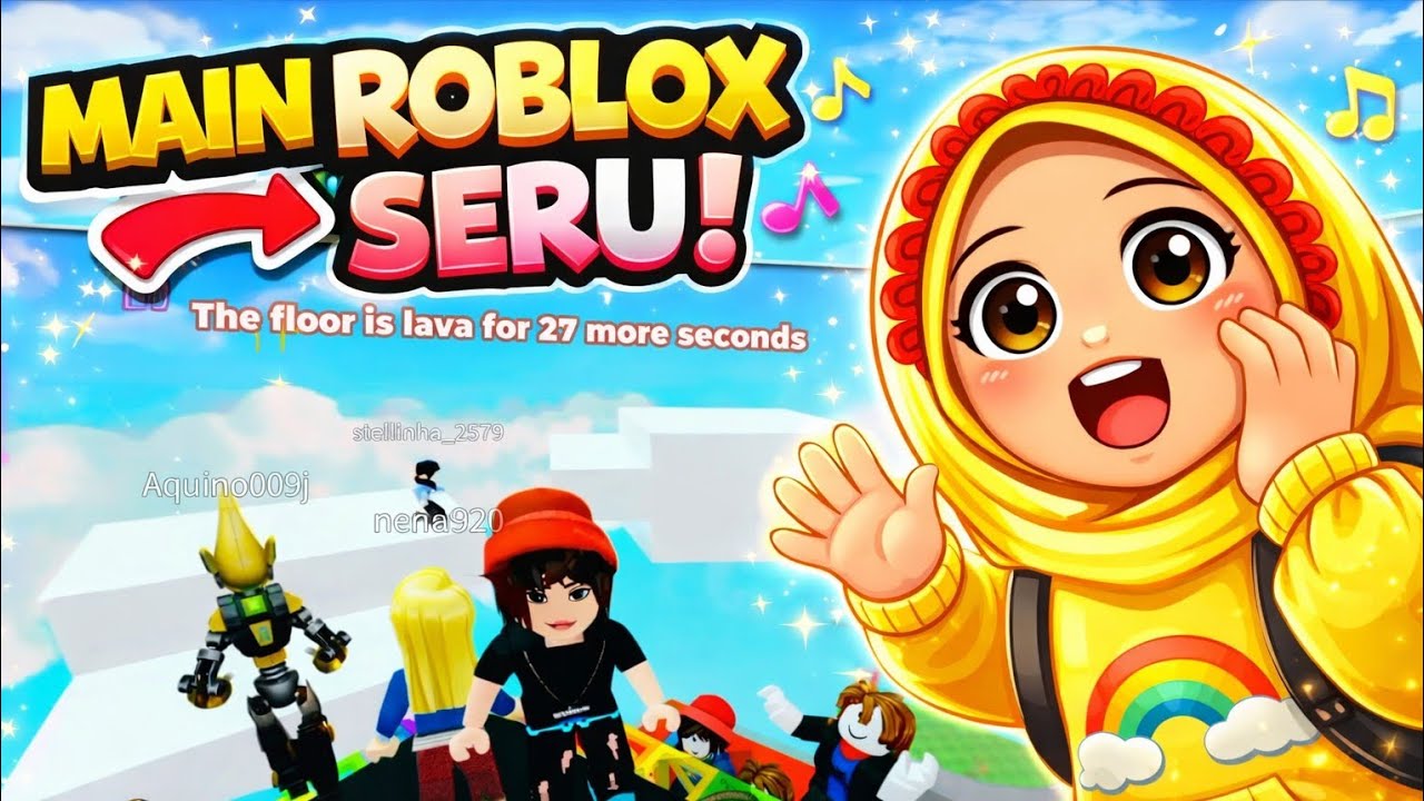 Jangan Sampai Jatuh! 😱 Floor Is Lava Bareng Isma 🔥 Roblox Indonesia