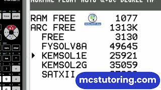 TI-84 Memory Management: Fix "ERR: MEMORY" & Free Up Space for New Programs #ti84programs screenshot 2