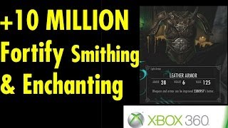 +10,000,000% fortify smithing and alchemy in Skyrim on X360 post 1.9 patch