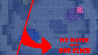 How to fix water in minecraft (using worldedit)