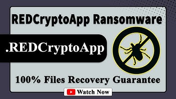 || SOLVED ✅🔘|| REDCryptoApp ransomware virus – removal and decryption