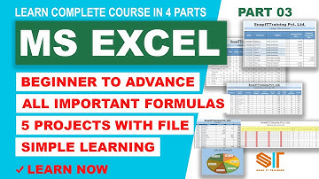MS Excel Course | Part 3 | Excel Complete Course Urdu/Hind | Excel | #msexcelcourse