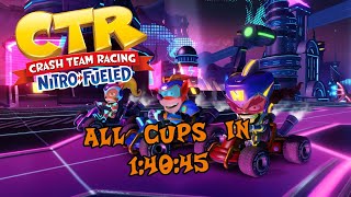 CTR NF All Cups in 1:40:45 Without Loading (RNG podium 1:40:20)