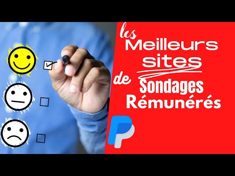 Les MEILLEURS sites de SONDAGE  rémunérés