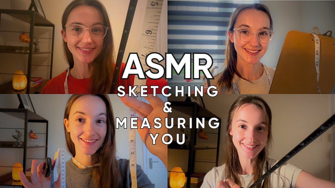 ASMR Precision Sketching & Measuring You ✏️📏