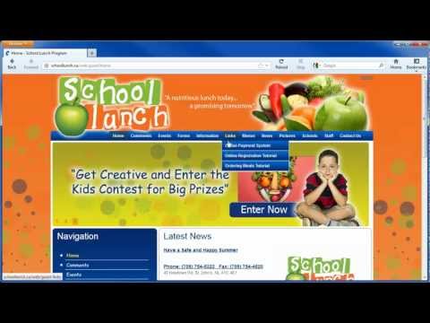 School Lunch Program - Ordering Meals Tutorial