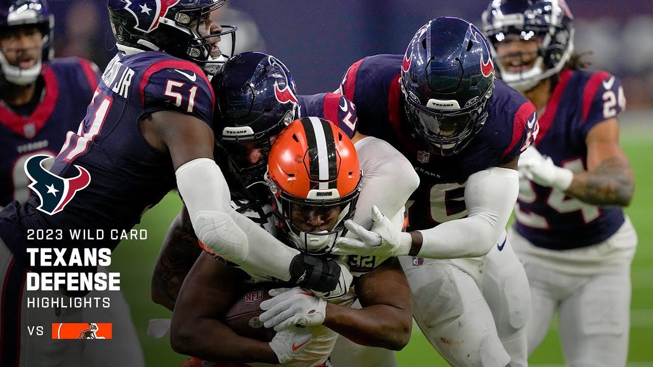 Back to back pick sixes by Texans vs. Browns Super Wild Card Weekend