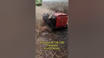 Vigorun wireless tracked flail mower made by Vigorun Tech #cortacésped #lawnmower #mower #kosiarka