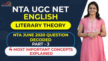 Literary Theory | Concepts | NTA 2020 Question Decoded Part 3 | NTA UGC NET English |APPLE B Academy