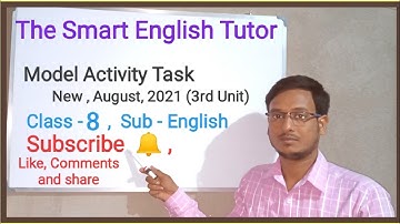 Model Activity Task Class 8 English Part 5 ,2021