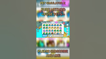 BEST FUSE METHOD (NEW EVENT) PET SIMULATOR X