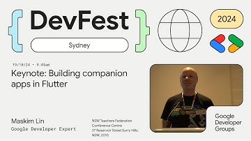 Building companion apps in Flutter By Maskin Lin  - GDG DevFest Sydney 2024