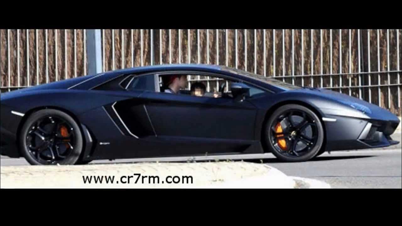 Cristiano Ronaldo In His Lamborghini Aventador - YouTube