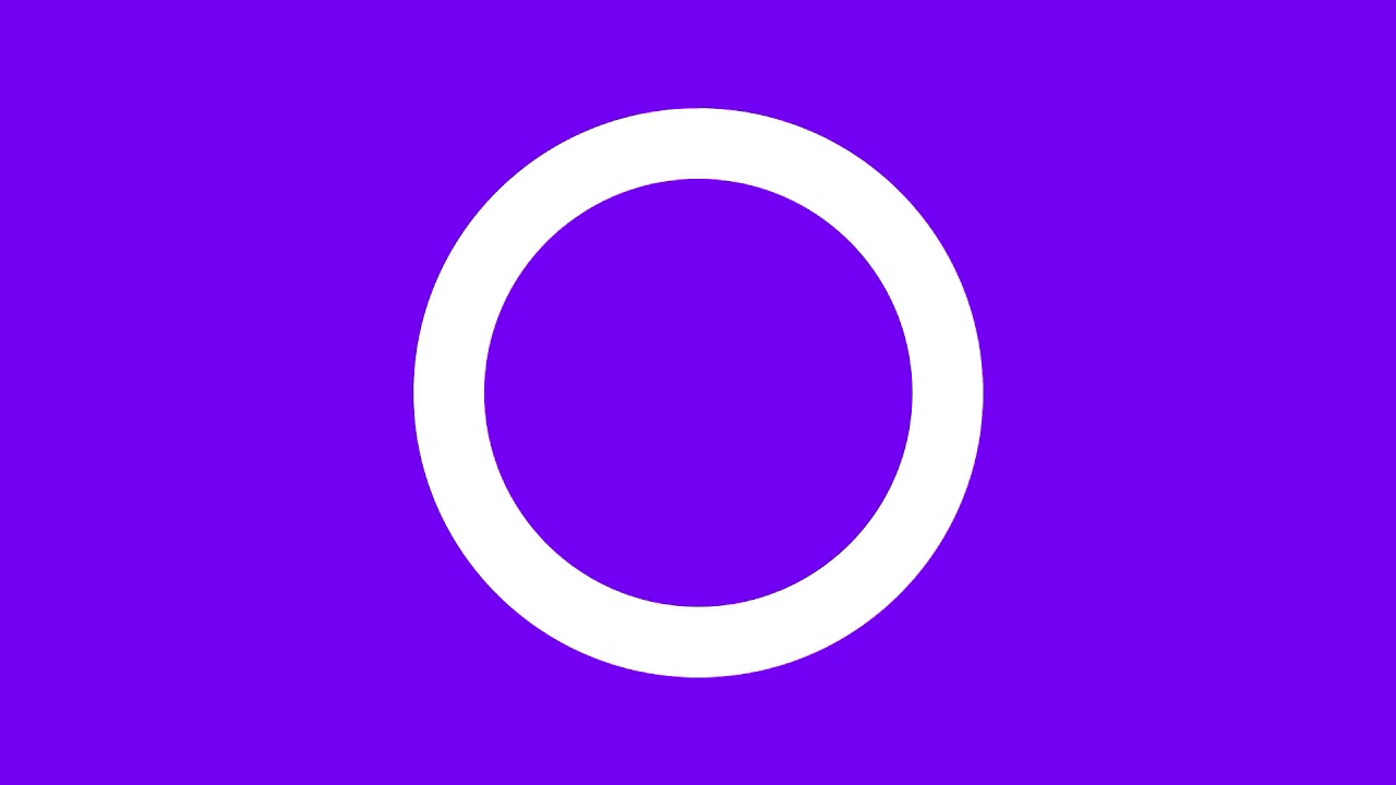 GLANZEND PAARS SCHERM WITTE RING 8 UUR