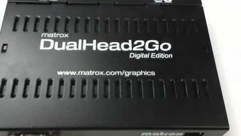 Matrox DualHead2Go | Digital Edition