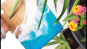 OCEAN WAVE RESIN BOARD 🌊 STEP BY STEP EASY TUTORIAL