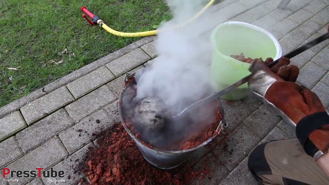 Aluminum foil mirror made like ball. YouTube