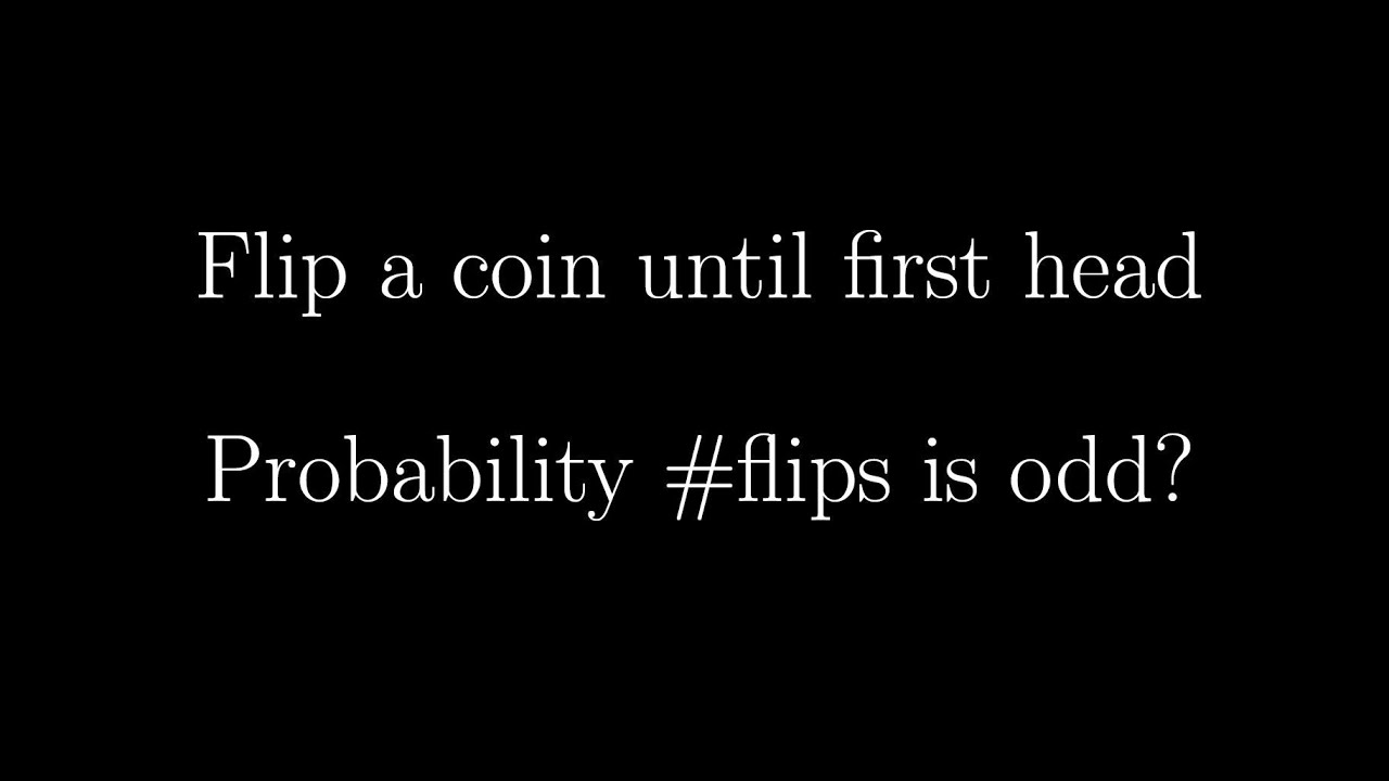 GRE Mathematics Subject Test - A simple coin flip game