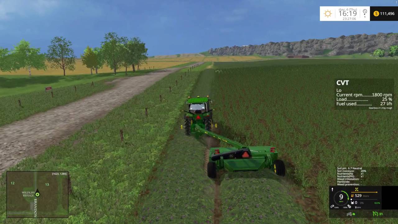 FS 15/ Mowing alfalfa headlands - YouTube
