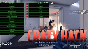 Crazy Hacker in Critical Ops | Shooting through Walls + Aimbot and more