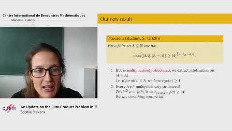 Sophie Stevens: An update on the sum-product problem in R