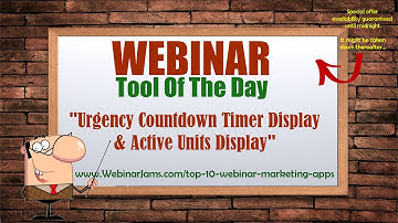 Webinar Scarcity Tools - Webinar Countdown & Units Display Tools