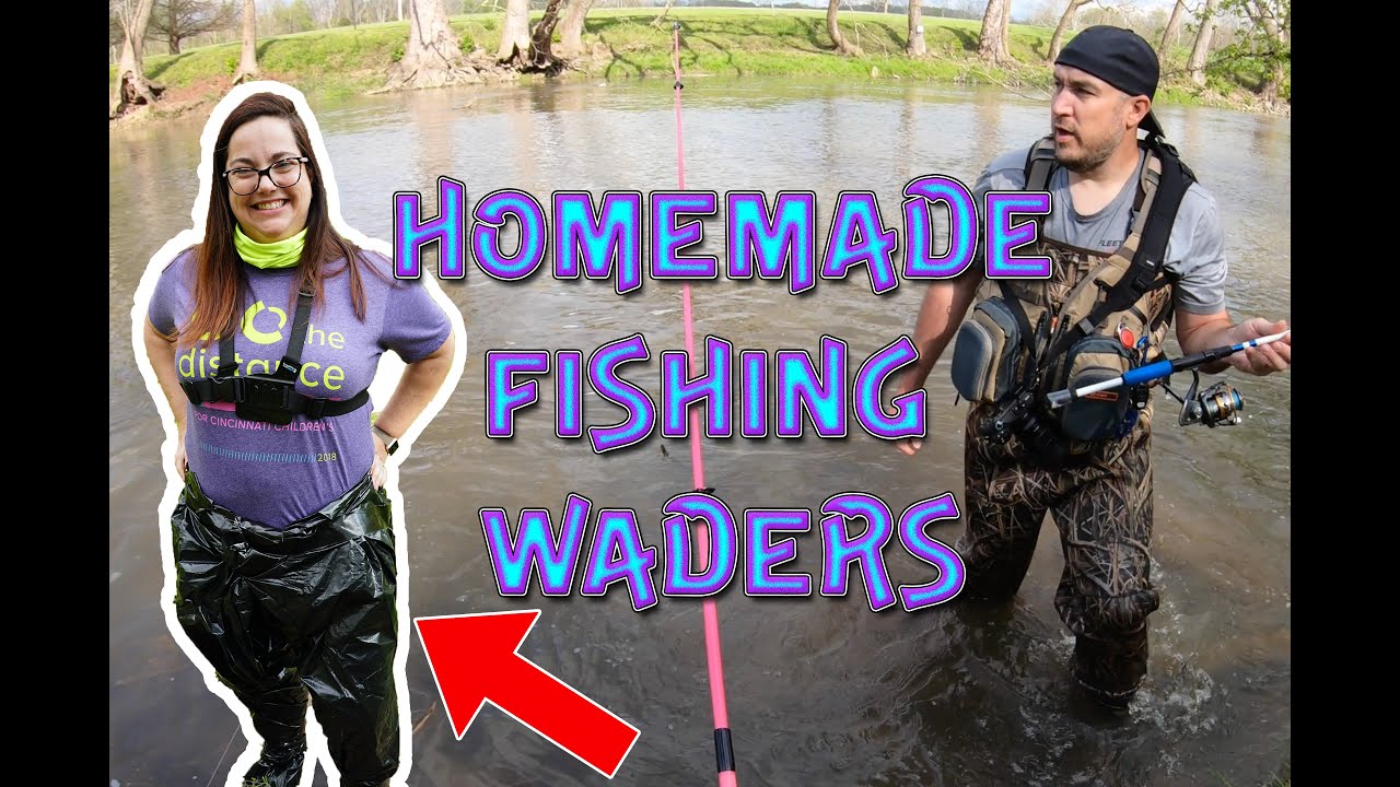 Making homemade FISHING WADERS (do they work??) 