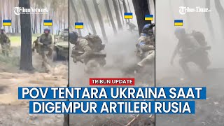 Momen Pasukan Khusus Ukraina Lari Buat Kocar-Kacir Hindari Serangan Artileri Rusia