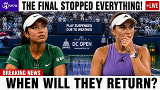 SHOCKING! Alex Eala vs Jessica Pegula Final Suspended… When Will The DC Open Championship Resume?