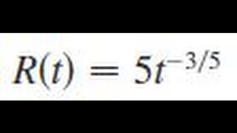 Differentiate the function R(t) = 5*t^(-3/5)
