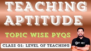 Teaching Aptitude PYQs Marathon Class with Bilingual Solution Explanations Class 1 Level of Teaching