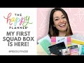 THE HAPPY PLANNER SENT ME A BOX FULL OF PRODUCT! ~ UNBOXING AND SHOWING  MY FIRST SQUAD BOX!