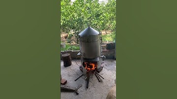 Nồi nấu rượu bẳng củi của cơ sở Bằng Bảy | ĐT 0976.713.638 #shorts